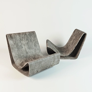 Concrete Outdoor Chair | Willy Guhl Loop Chairs 3D model image 1 