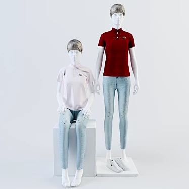 Lacoste Display Mannequin 3D model image 1 