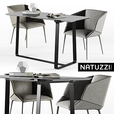 Natuzzi Rose Chair - Elegant and Comfortable 3D model image 1 