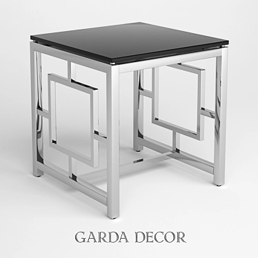Modern Glass Magazine Table 3D model image 1 