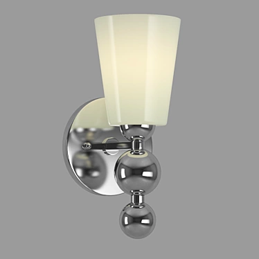 Zelda Sconce: Vintage Brass & Polished Nickel 3D model image 1 