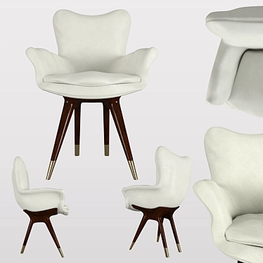 Modern Comfort: Sleek Chair Design 3D model image 1 