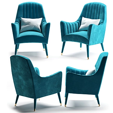 Salvador Modern Armchair 3D model image 1 