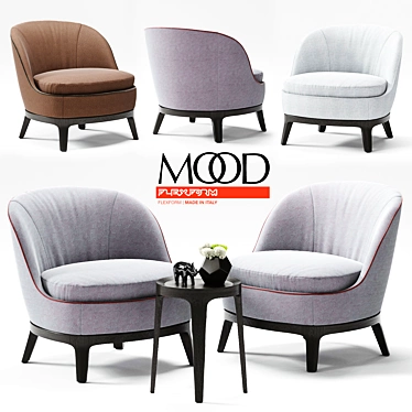 FLEXFORM Dragonfly Armchair - Modern and Stylish Furniture 3D model image 1 