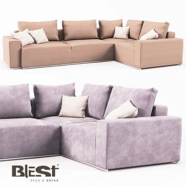 Modular Bliss: BL_101 Sofa in BKR/2TM-K-1TM/BML 3D model image 1 