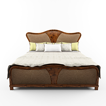 Elegant Dream Bed 3D model image 1 