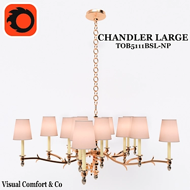 Chandler Large - Elegant Ceiling Lighting 3D model image 1 