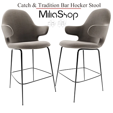 Modern Stool for Catching Tradition 3D model image 1 