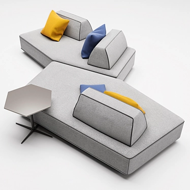 Polyform Sofa - Artistry at its Best 3D model image 1 