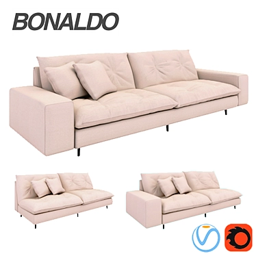 Bonaldo Avarit Collection Sofa 3D model image 1 