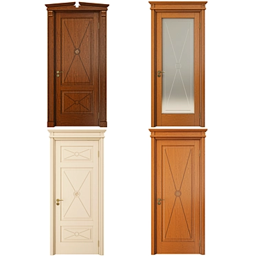 Le Cifre Classic Wooden Doors 3D model image 1 