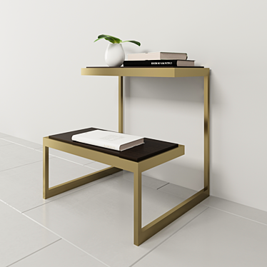 Elegant Curata End Table: Perfectly Sized! 3D model image 1 