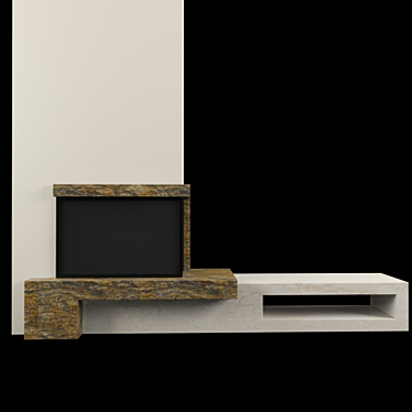 Modern Style Fireplace 3D model image 1 