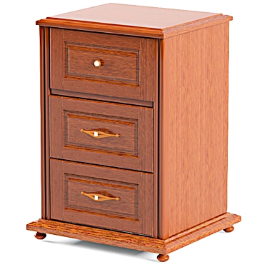 Belorussian Made Nightstand 3D model image 1 