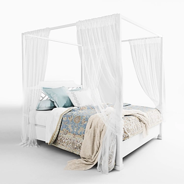 Sleek 2018 Bed Set 3D model image 1 