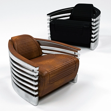 Luxury Mars Armchair | Stylish Design, Stainless Steel Legs 3D model image 1 