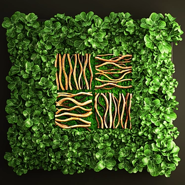 VertiWall Green Module: Vertical Garden & Moss Wall 3D model image 1 