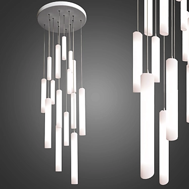 Contemporary Pendant Chandelier 3D model image 1 