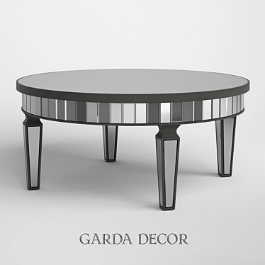 Modern Mirrored Magazine Table 3D model image 1 