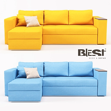 Blest Kvanti Modular Divan 3D model image 1 