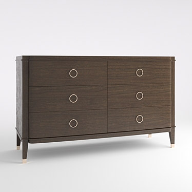 "MODENA" 6-Drawer Chest - Sleek and Functional 3D model image 1 