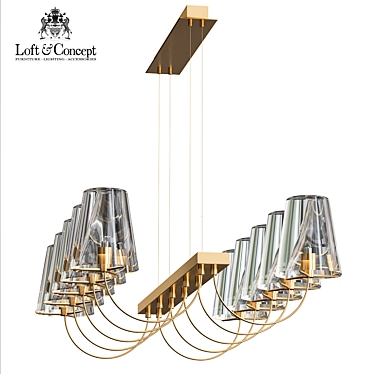 Imperial Chandelier 10: Unrivaled Elegance 3D model image 1 