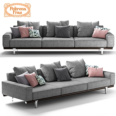 Elegant Let It Be Sofa 3D model image 1 