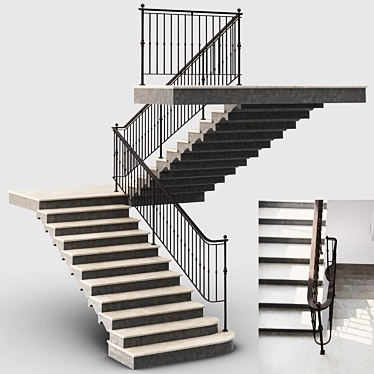 Classic Stair with Iron railing