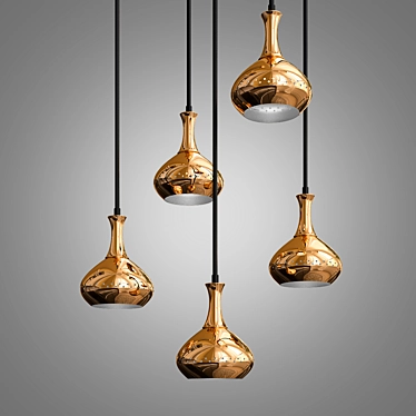 Elegant Hanging Lamp: Lampe Suspendue 3D model image 1 