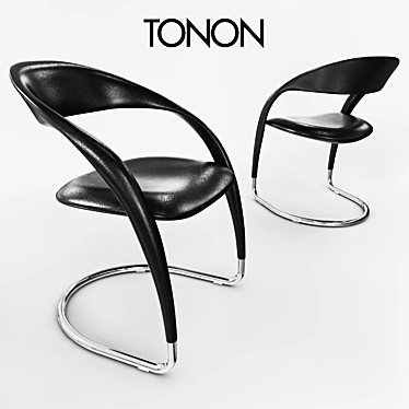 Tonon Clou Leather Chair 3D model image 1 