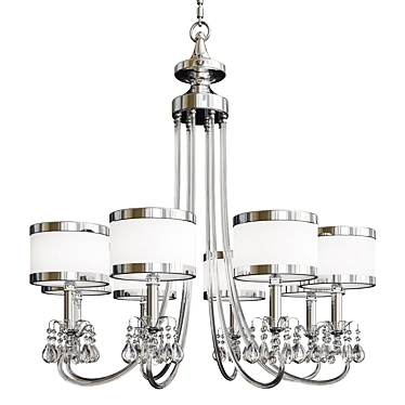 Glamorous Glow: Stunning Chandeliers 3D model image 1 