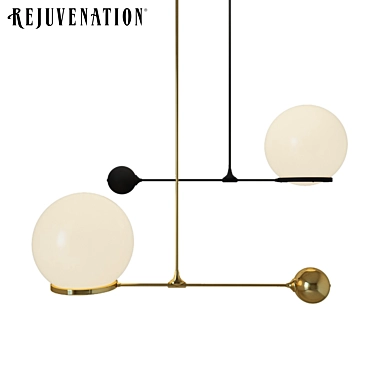 Contrapesso LED Globe Pendant - 8" & 18" Options 3D model image 1 