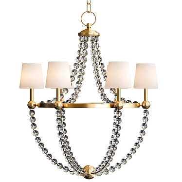 Elegant Danville Chandelier: Hudson Valley Lighting 3D model image 1 