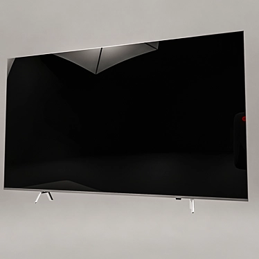 Versatile TV with Customizable Background Image Option 3D model image 1 