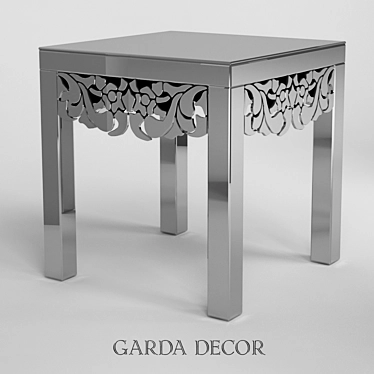 Garda Decor Glass Magazine Table 3D model image 1 