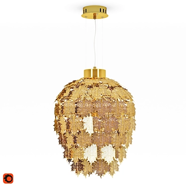 Maple Gold Pendant Light 3D model image 1 