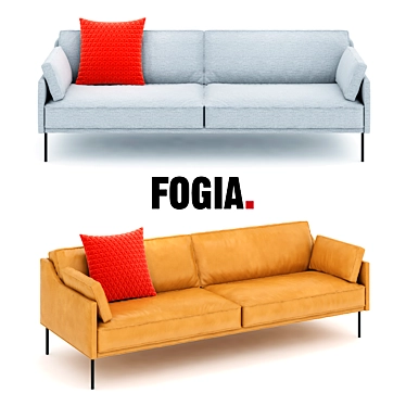 Elegant and Modern Dini Sofa 3D model image 1 