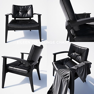 Elegant and Comfortable EILEEN Lounge Chair 3D model image 1 