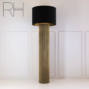 Sleek French Design Floor Lamp 3D model image 1 