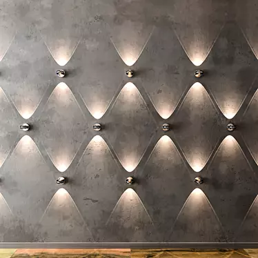 Maxmer Wall Lights: Sleek, Contemporary Lighting Solution 3D model image 1 