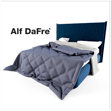 Italian Modern Bed by Alf Da Fre 3D model image 1 