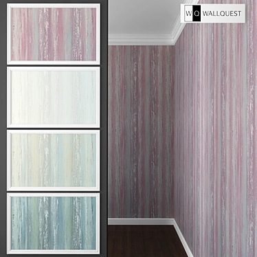 Abstract Stripe Wallpaper by Wallquest 3D model image 1 