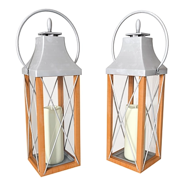 Elegant Seville Lantern - Timeless Illumination 3D model image 1 