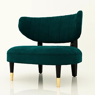 Elegant Rue Side Chair 3D model image 1 