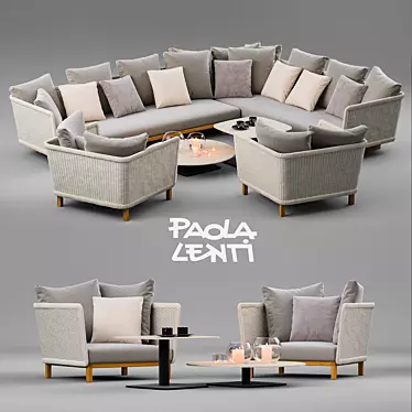 Sabi: Elegant & Versatile Outdoor Furniture 3D model image 1 