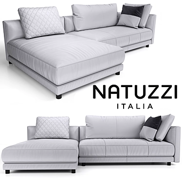 Natuzzi Melpot PBR Sectional 3D model image 1 