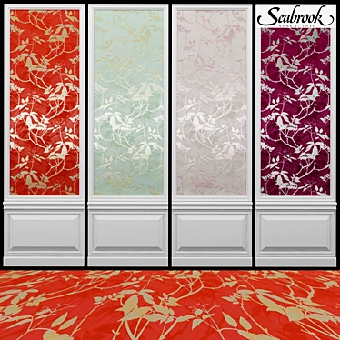 Seabrook Ainsley-4: Timeless Elegance for Your Walls 3D model image 1 