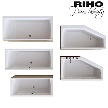 RIHO Baths & Newform Bath/Shower Mixer Combo 3D model image 1 