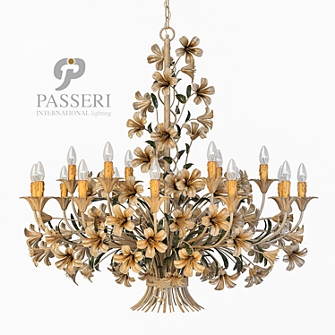 Passeri International Gigli L Chandelier - Elegant Lighting for your Space 3D model image 1 