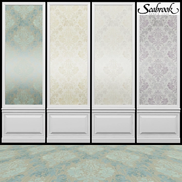 Seabrook Carl Robinson-19: Luxurious Acrylic Coated Wallpaper 3D model image 1 